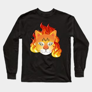 Fire Cat Long Sleeve T-Shirt